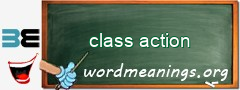 WordMeaning blackboard for class action